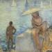 Young Bather with Parasol
